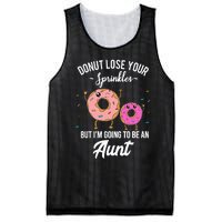 Aunt Pregnancy Announcement Reveal Funny Donut Quote Mesh Reversible Basketball Jersey Tank