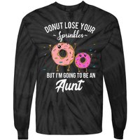 Aunt Pregnancy Announcement Reveal Funny Donut Quote Tie-Dye Long Sleeve Shirt