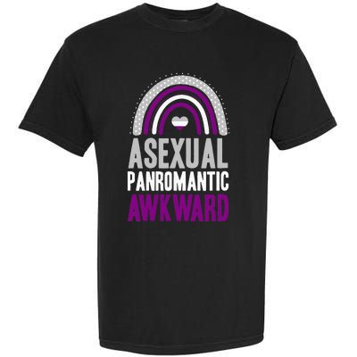 Asexual Panromantic Awkward Asexual Pride Bohemian Rainbow Garment-Dyed Heavyweight T-Shirt