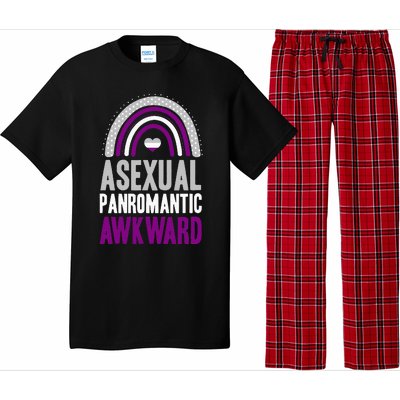 Asexual Panromantic Awkward Asexual Pride Bohemian Rainbow Pajama Set