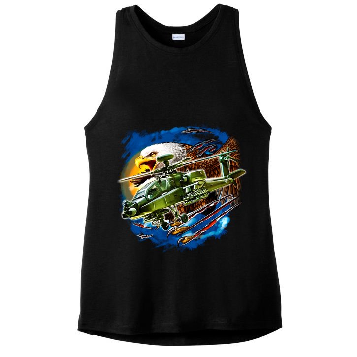 Apache Eagle Ladies PosiCharge Tri-Blend Wicking Tank