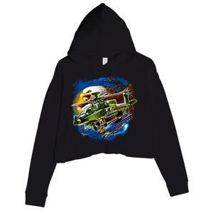 Apache Eagle Crop Fleece Hoodie