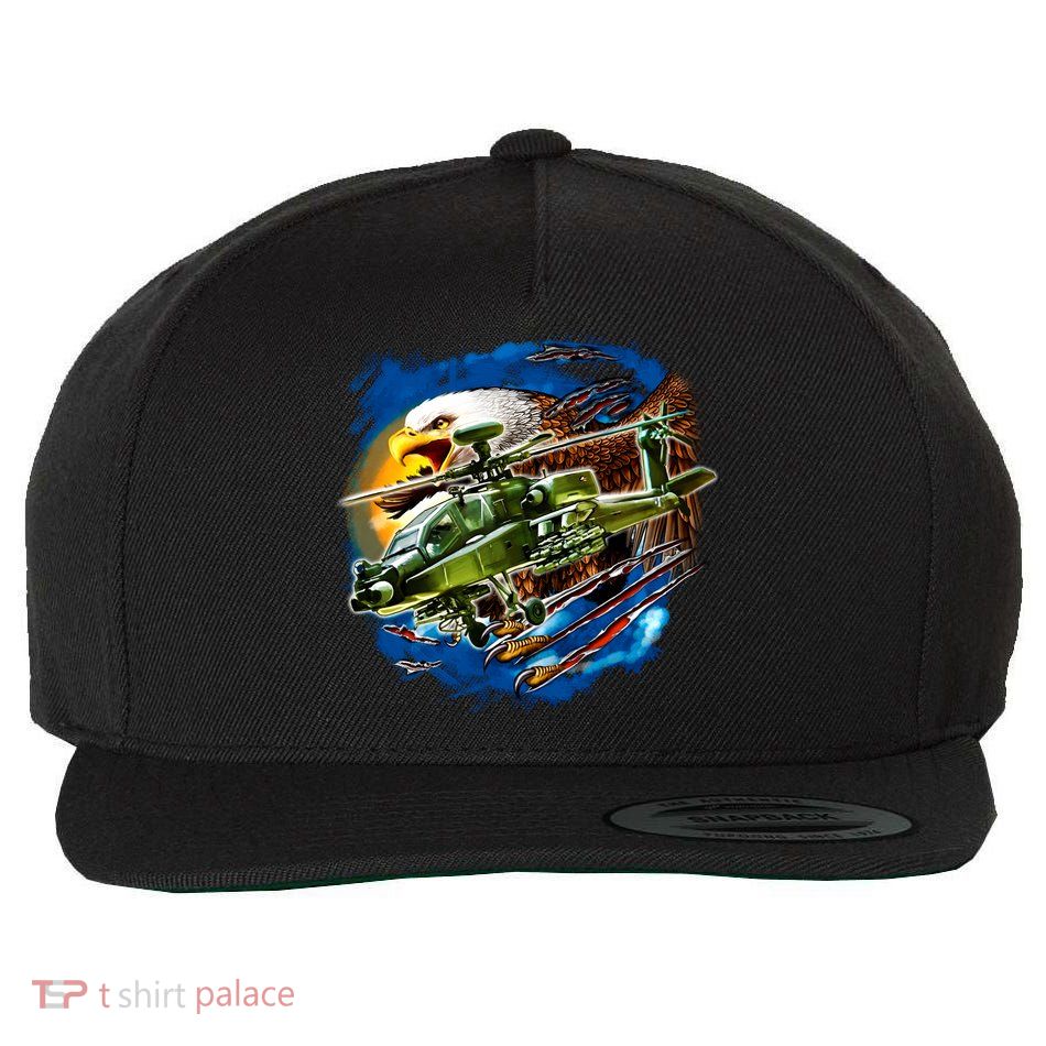 Apache Eagle Wool Snapback Cap