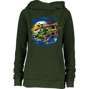 Apache Eagle Womens Funnel Neck Pullover Hood