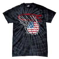 American Patriotic Basketball 4th Of July US Flag Men Tie-Dye T-Shirt