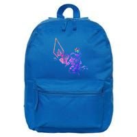 Astronaut Playing Basketball Sport Autism Awarenes Day Space Gift 16 in Basic Backpack