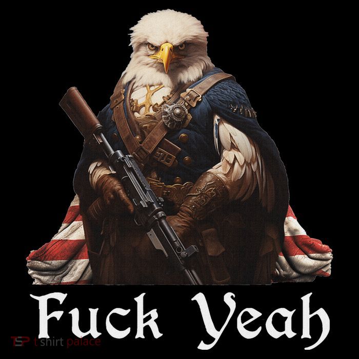 American Pride Bald Eagle Rifle 1776 Fuck Yeah Flag Cape Womens T-Shirt