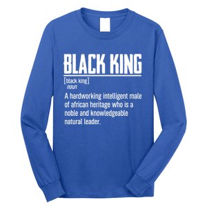 African Pride Black History Month Black King Definition Cute Gift Long Sleeve Shirt