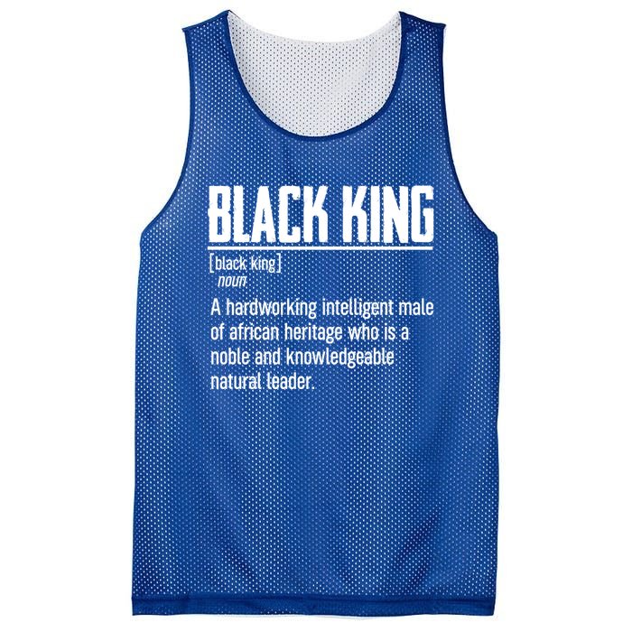 African Pride Black History Month Black King Definition Cute Gift Mesh Reversible Basketball Jersey Tank