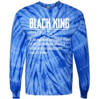 African Pride Black History Month Black King Definition Cute Gift Tie-Dye Long Sleeve Shirt