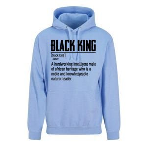 African Pride Black History Month Black King Definition Cute Gift Unisex Surf Hoodie