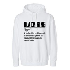 African Pride Black History Month Black King Definition Cute Gift Garment-Dyed Fleece Hoodie