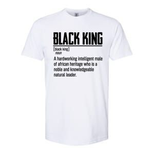 African Pride Black History Month Black King Definition Cute Gift Softstyle CVC T-Shirt