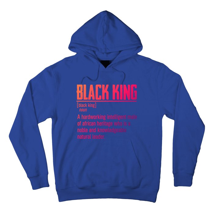 African Pride Black History Month Black King Definition Cute Gift Hoodie