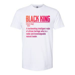 African Pride Black History Month Black King Definition Cute Gift Softstyle CVC T-Shirt