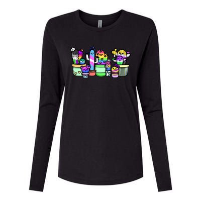 A Prickly Bunch Womens Cotton Relaxed Long Sleeve T-Shirt