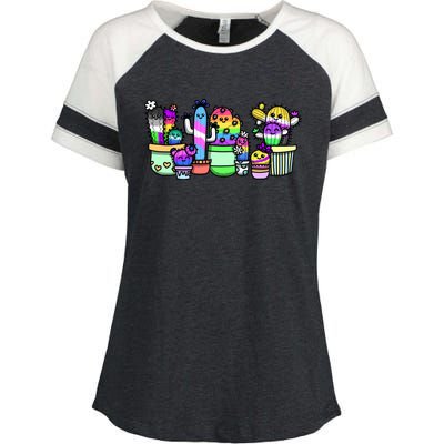 A Prickly Bunch Enza Ladies Jersey Colorblock Tee