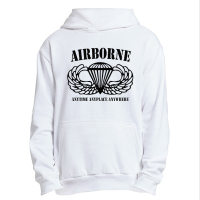 Airborne Paratrooper Black Jump Wings Airborne Tab Urban Pullover Hoodie