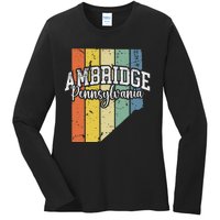 Ambridge Pennsylvania Bridger Pride 15003 Beaver County Ladies Long Sleeve Shirt