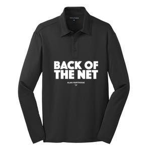 Alan Partridge Back Of The Net Silk Touch Performance Long Sleeve Polo