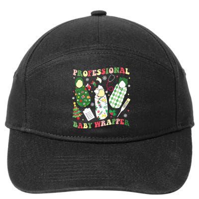 Apdl Professional Baby Wrapper Funny Christmas Nicu Nurse 7-Panel Snapback Hat