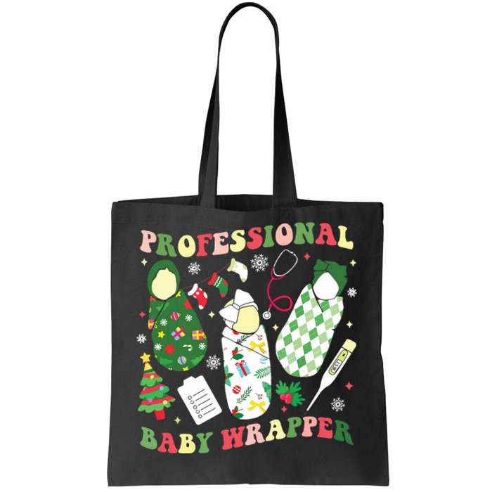 Apdl Professional Baby Wrapper Funny Christmas Nicu Nurse Tote Bag