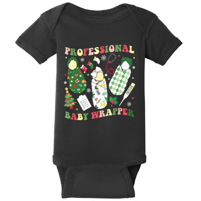 Apdl Professional Baby Wrapper Funny Christmas Nicu Nurse Baby Bodysuit