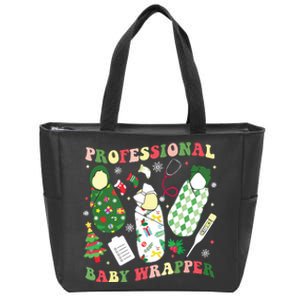 Apdl Professional Baby Wrapper Funny Christmas Nicu Nurse Zip Tote Bag