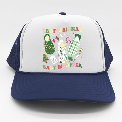 Apdl Professional Baby Wrapper Funny Christmas Nicu Nurse Trucker Hat