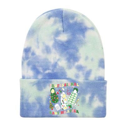 Apdl Professional Baby Wrapper Funny Christmas Nicu Nurse Tie Dye 12in Knit Beanie