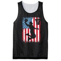 American Patriotic Basketball 4th Of July US Flag Mesh Reversible Basketball Jersey Tank