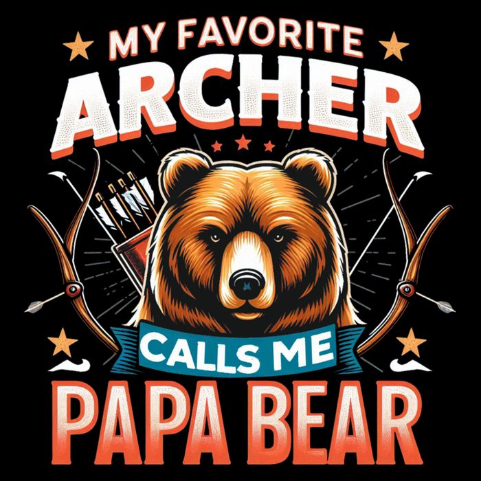 Archery Papa Bear My Favorite Archer Calls Me Papa Bear Cute Gift Impact Tech Backpack