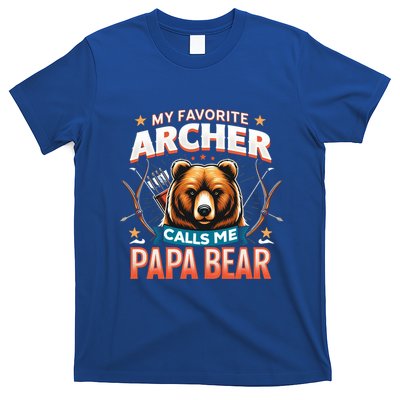Archery Papa Bear My Favorite Archer Calls Me Papa Bear Cute Gift T-Shirt