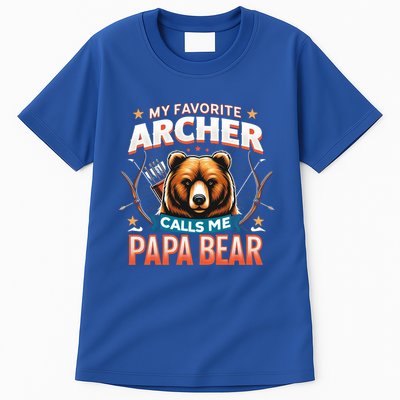 Archery Papa Bear My Favorite Archer Calls Me Papa Bear Cute Gift Tall T-Shirt