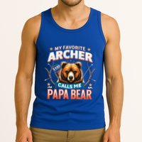 Archery Papa Bear My Favorite Archer Calls Me Papa Bear Cute Gift Tank Top
