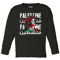 A Palestinian Bandana Palestine Toddler Long Sleeve Shirt