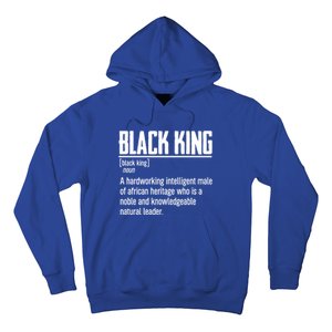 African Pride Black History Month Black King Definition Gift Hoodie