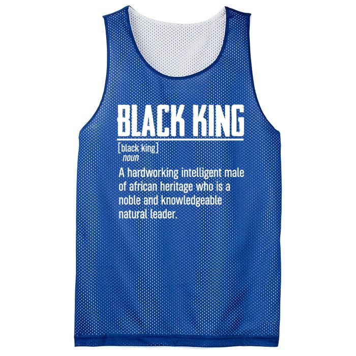 African Pride Black History Month Black King Definition Gift Mesh Reversible Basketball Jersey Tank