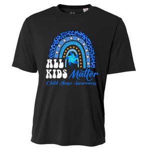 All Pinwheel Blue Rainbow Child Abuse Awareness Cooling Performance Crew T-Shirt