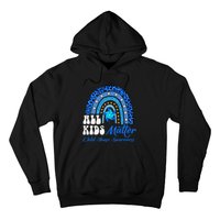 All Pinwheel Blue Rainbow Child Abuse Awareness Hoodie