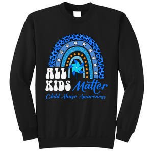 All Pinwheel Blue Rainbow Child Abuse Awareness Sweatshirt