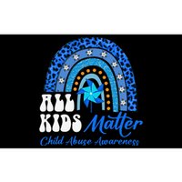 All Pinwheel Blue Rainbow Child Abuse Awareness Bumper Sticker