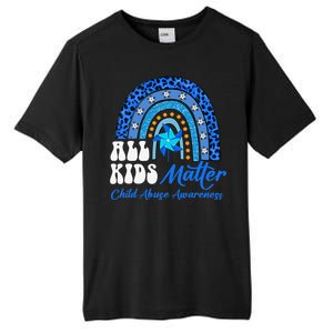 All Pinwheel Blue Rainbow Child Abuse Awareness Tall Fusion ChromaSoft Performance T-Shirt