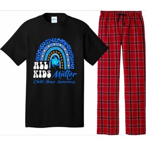 All Pinwheel Blue Rainbow Child Abuse Awareness Pajama Set