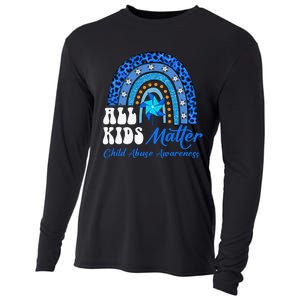 All Pinwheel Blue Rainbow Child Abuse Awareness Cooling Performance Long Sleeve Crew