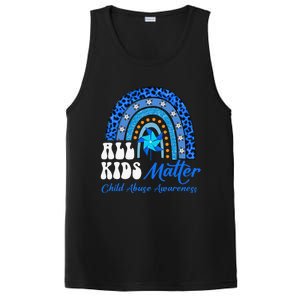 All Pinwheel Blue Rainbow Child Abuse Awareness PosiCharge Competitor Tank