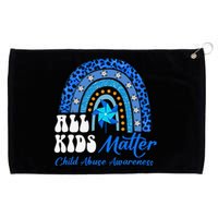 All Pinwheel Blue Rainbow Child Abuse Awareness Grommeted Golf Towel