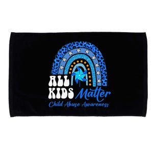 All Pinwheel Blue Rainbow Child Abuse Awareness Microfiber Hand Towel