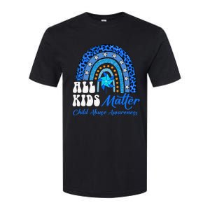 All Pinwheel Blue Rainbow Child Abuse Awareness Softstyle CVC T-Shirt