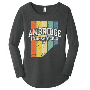 Ambridge Pennsylvania Bridger Pride 15003 Beaver County Women's Perfect Tri Tunic Long Sleeve Shirt